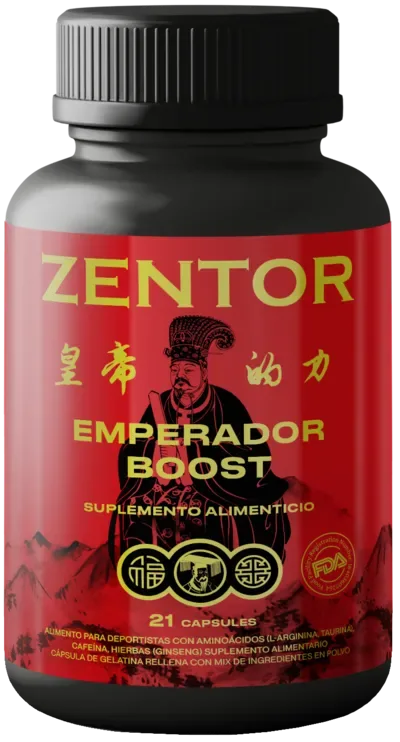 Frasco de Zentor para la próstata, Emperador Boost, con 21 cápsulas